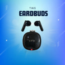 CPHUSA TWS Earbuds Bluetooth 5.3 Wireless Headphones with Hi-Fi Stereo Sound & Deep Bass - LED Charging Case, Immersive Audio, Secure Fit - Black