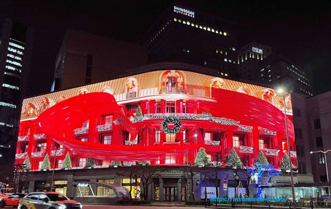 Samsung Electronics Unveils Massive Outdoor LED Signage at Shinsegae Department Store Redefining Seoul's Urban Landscape