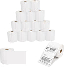 4×6 Direct Thermal Shipping Labels – 2500 Labels (250 per Roll, 10 Rolls) Water & Oil Resistant, Strong Adhesive, Compatible with Zebra, Rollo, Jadens & Nelko (Not for DYMO)