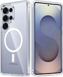 Samsung Galaxy S25 Ultra Case –Clear Protective Case, TPU + Acrylic Hybrid, Military-Grade Drop Protection, Shock Absorption, Textured Grip, Wireless Charging