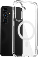 Samsung Galaxy S25+ Case – Clear Protective Case, TPU + Acrylic Hybrid, Military-Grade Drop Protection, Shock Absorption, Textured Grip, Wireless Charging