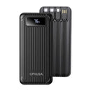 Portable Charger Power Bank 20000mAh – 22.5W Fast Charging with 2 USB & 1 Type-C Ports (Black)