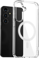 Samsung Galaxy S25+ Case – Clear Protective Case, TPU + Acrylic Hybrid, Military-Grade Drop Protection, Shock Absorption, Textured Grip, Wireless Charging
