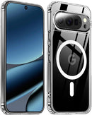 Google Pixel 10 Case – Slim Matte, Military-Grade Drop Protection, Shockproof, Anti-Fingerprint, Wireless Charging, Clear
