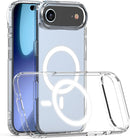 iPhone 17 Air Clear Protective Case – TPU + Acrylic Hybrid, Military-Grade Drop Protection, Shock Absorption, Slim Profile, Textured Grip, Wireless Charging Compatible