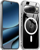 Google Pixel 10 Pro Case – Slim Matte, Military-Grade Drop Protection, Shockproof, Anti-Fingerprint, Wireless Charging, Clear