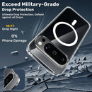 Google Pixel 10 Pro Case – Slim Matte, Military-Grade Drop Protection, Shockproof, Anti-Fingerprint, Wireless Charging, Clear