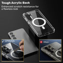 Samsung Galaxy S25+ Case – Clear Protective Case, TPU + Acrylic Hybrid, Military-Grade Drop Protection, Shock Absorption, Textured Grip, Wireless Charging