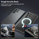 Samsung Galaxy S25 Ultra Case –Clear Protective Case, TPU + Acrylic Hybrid, Military-Grade Drop Protection, Shock Absorption, Textured Grip, Wireless Charging