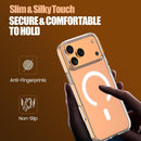 iPhone 17 Pro Protective Case – TPU + Acrylic Hybrid, Military-Grade Drop Protection, Shock Absorption, Slim Profile, Textured Grip, Wireless Charging Compatible, Clear