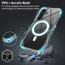 Samsung Galaxy S25+ Case – Clear Protective Case, TPU + Acrylic Hybrid, Military-Grade Drop Protection, Shock Absorption, Textured Grip, Wireless Charging