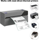 4×6 Fanfold Direct Thermal Shipping Labels – 500 Labels (1 Stack) Water & Oil Resistant, Strong Adhesive, Perforated, Compatible with Rollo, MUNBYN & Zebra Printers