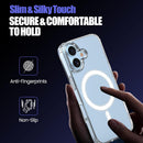 iPhone 17 Protective Case – TPU & Acrylic Hybrid, Military-Grade Drop Protection, Shock Absorption, Slim, Textured Grip, Wireless Charging, Clear