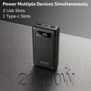 Portable Charger Power Bank 10000mAh – 22.5W Fast Charging with 2 USB & 1 Type-C Ports (Black)