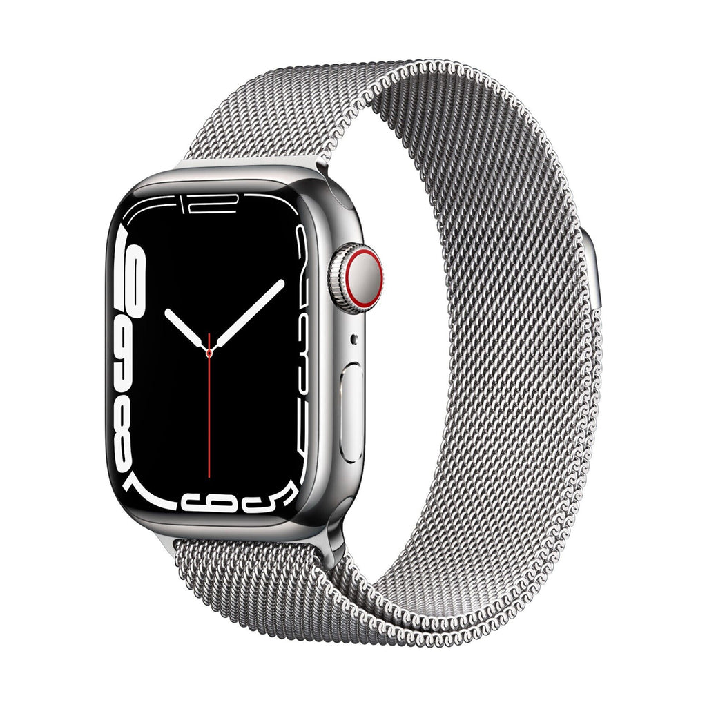Apple Watch Series 7 41mm Case/Milanese Loop Silver Stainless Steel One Size