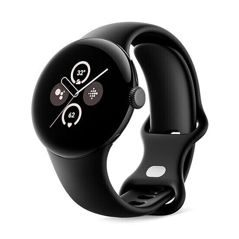 New Google Pixel Watch 2 41mm Matte Black Aluminum Case Wifi+LTE with Obsidian Black - InstaWireless.com