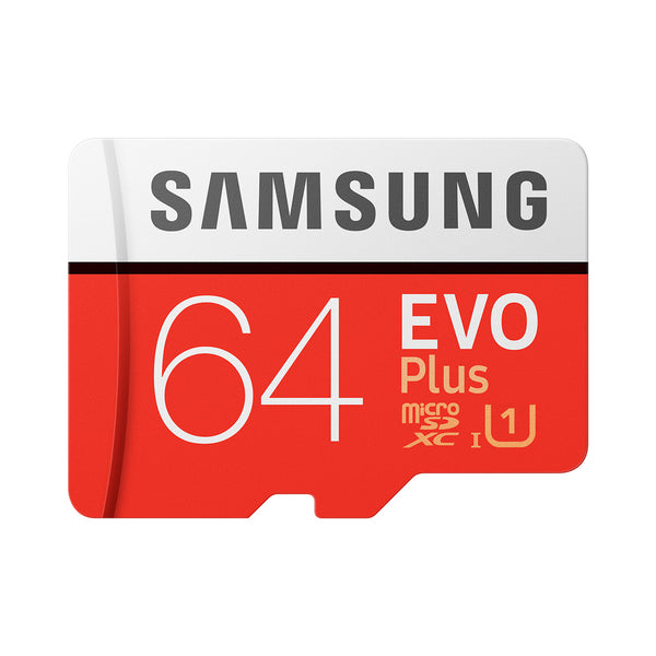 SAMSUNG 64GB EVO Plus Class 10 Micro SDXC with Adapter (MB-MC64GA) - InstaWireless.com