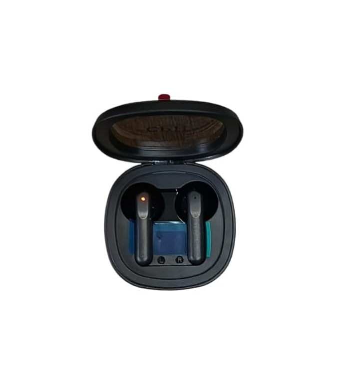 CPHUSA TWS Earbuds Bluetooth 5.3 Wireless Headphones with Hi-Fi Stereo Sound & Deep Bass - LED Charging Case, Immersive Audio, Secure Fit - Black