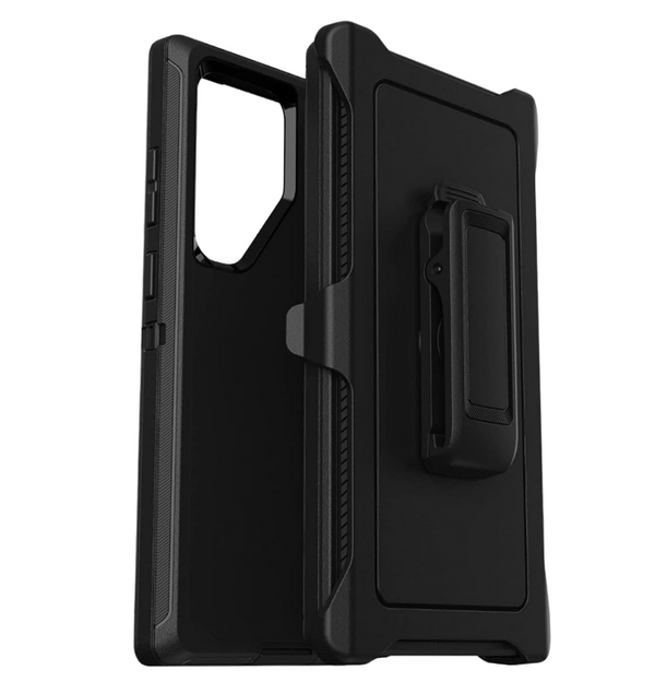 CPHUSA for Samsung Galaxy S25 Ultra Heavy Duty Armor Shockproof Protective Back Cover Holyster & Case - Black - Rugged Protection - Military Grade Drop Tested