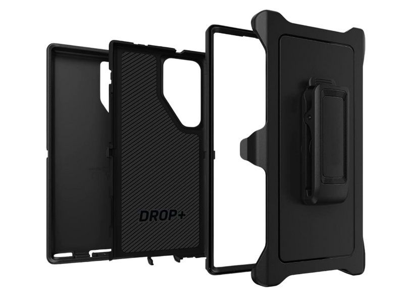 CPHUSA for Samsung Galaxy S25 Ultra Heavy Duty Armor Shockproof Protective Back Cover Holyster & Case - Black - Rugged Protection - Military Grade Drop Tested