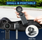 CPHUSA Portable Handheld Turbo Fan, 5-Gear Speed Rechargeable Battery, TurboTech Cooling, Strong Airflow, Quiet USB Mini Fan for Travel, Camping, Hiking, Outdoor Use – Black