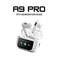 CPHUSA A9 Pro Noise Cancelling Bluetooth Earbuds, Wireless buds with 13 Functions, LED Display, Microphone, & USB Charging Compatible with iPhone & Android, Earphones for Music, Calls & Gaming - White